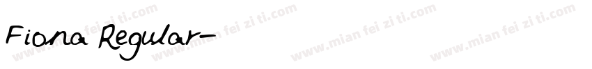 Fiona Regular字体转换